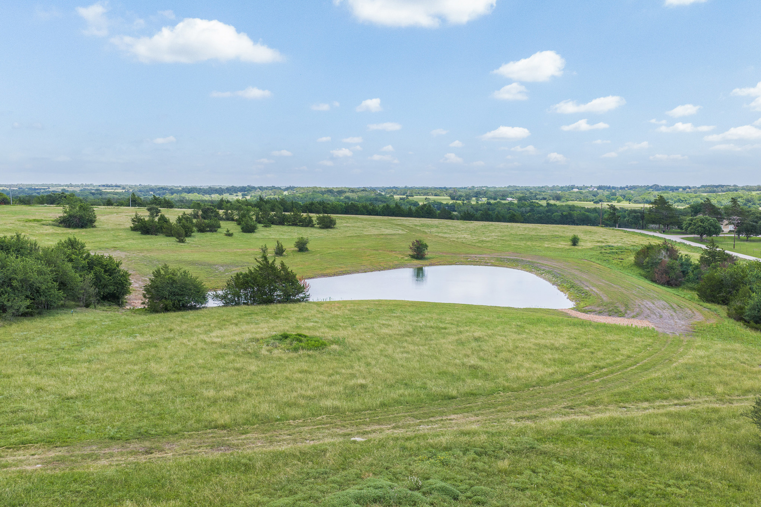 Wide aerial view at The Clearing