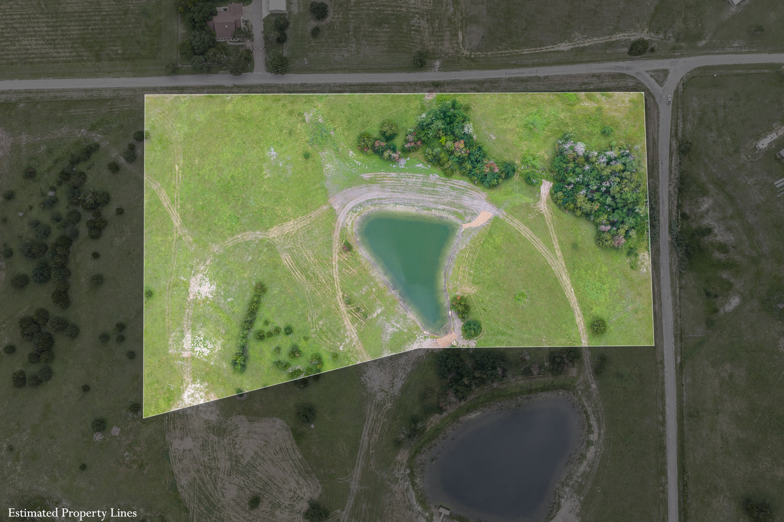 Aerial property overview at The Clearing