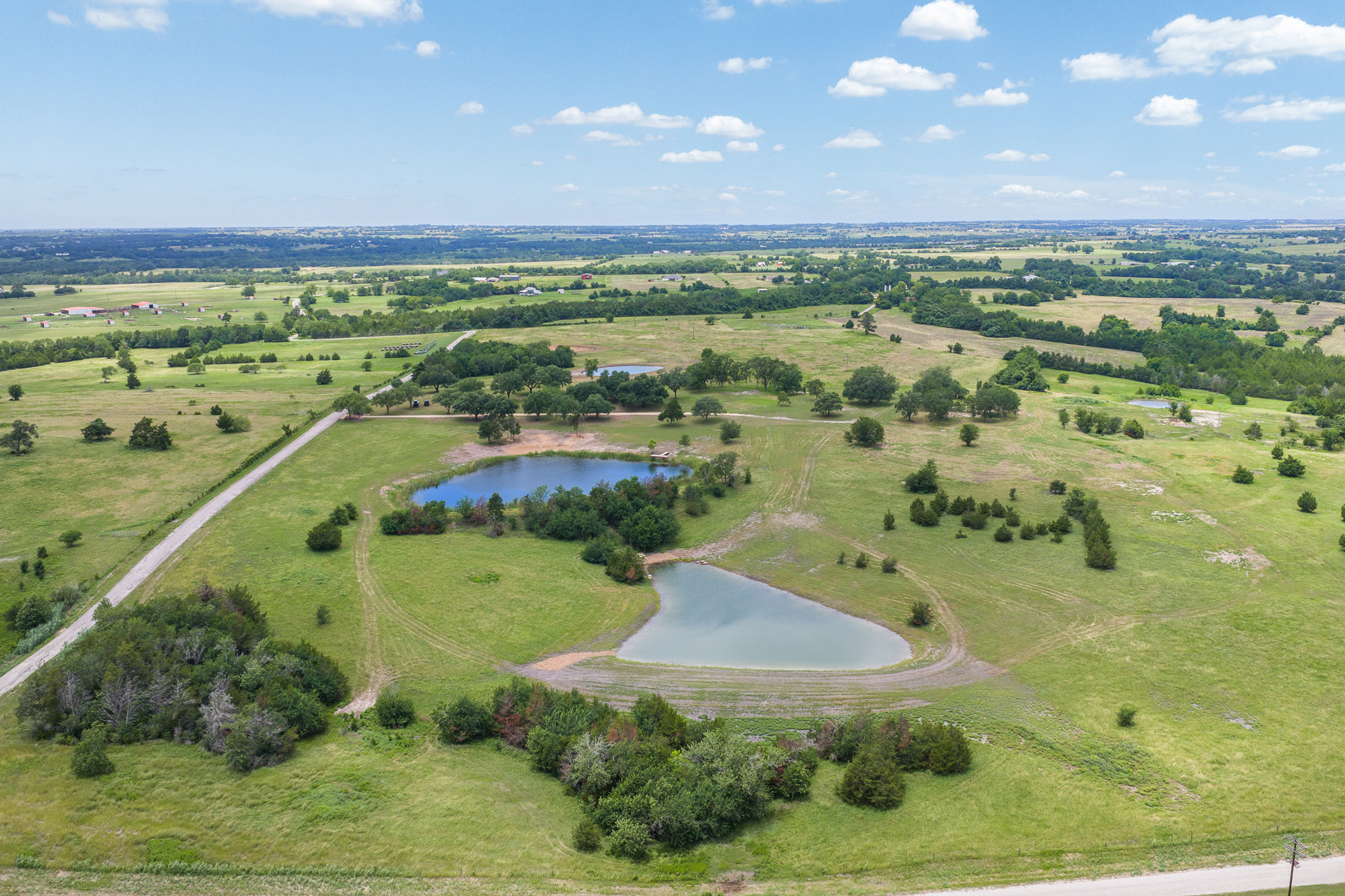 Aerial overview of The Clearing estates