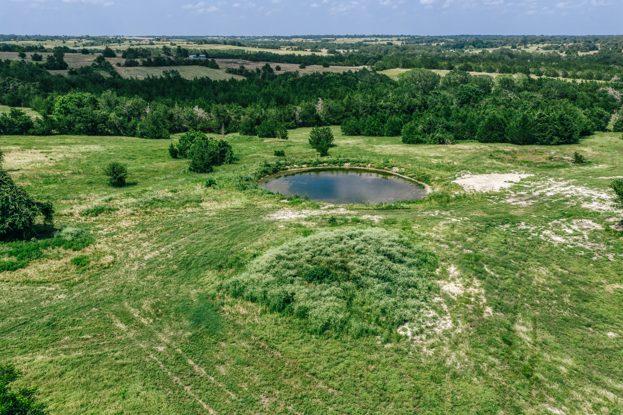 Aerial property overview at The Clearing