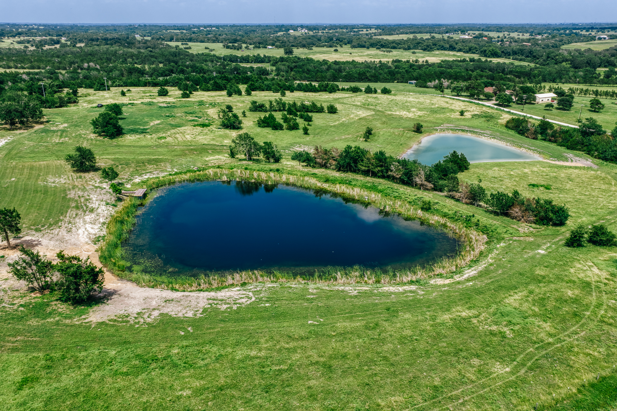Aerial overview of The Clearing